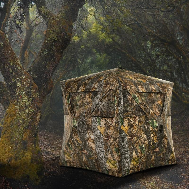 Hunting & Outdoor As - 3 Person Portable Pop-Up Ground Hunting