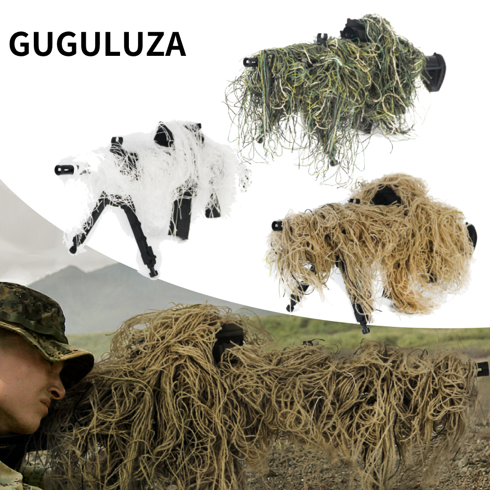 Outdoor Hunting Rifle - GUGULUZA 3D Rifle Sniper Ghillie Cover