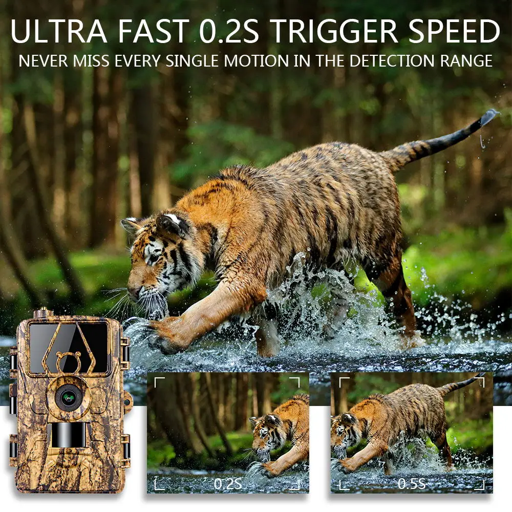 Outdoor Hunting Camera Wireless - 4G LTE Cellular Trail Camera 60MP