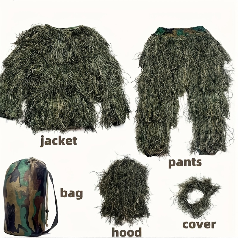 5-in-1 Camouflage Ghillie Suit – обзор и цена Outdoor Hunting Photography