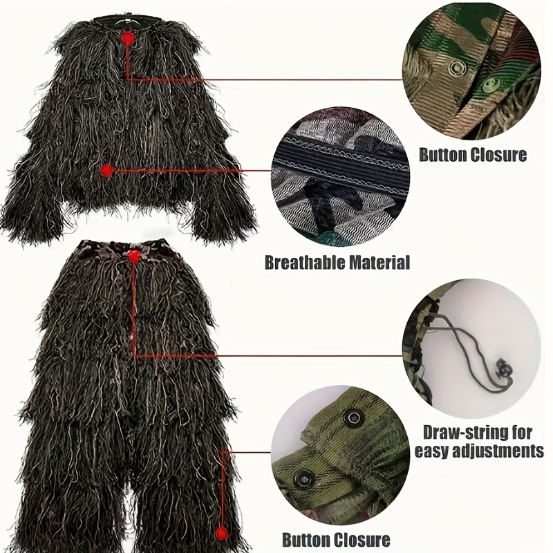 5-in-1 Camouflage Ghillie Suit – обзор и цена Outdoor Hunting Photography
