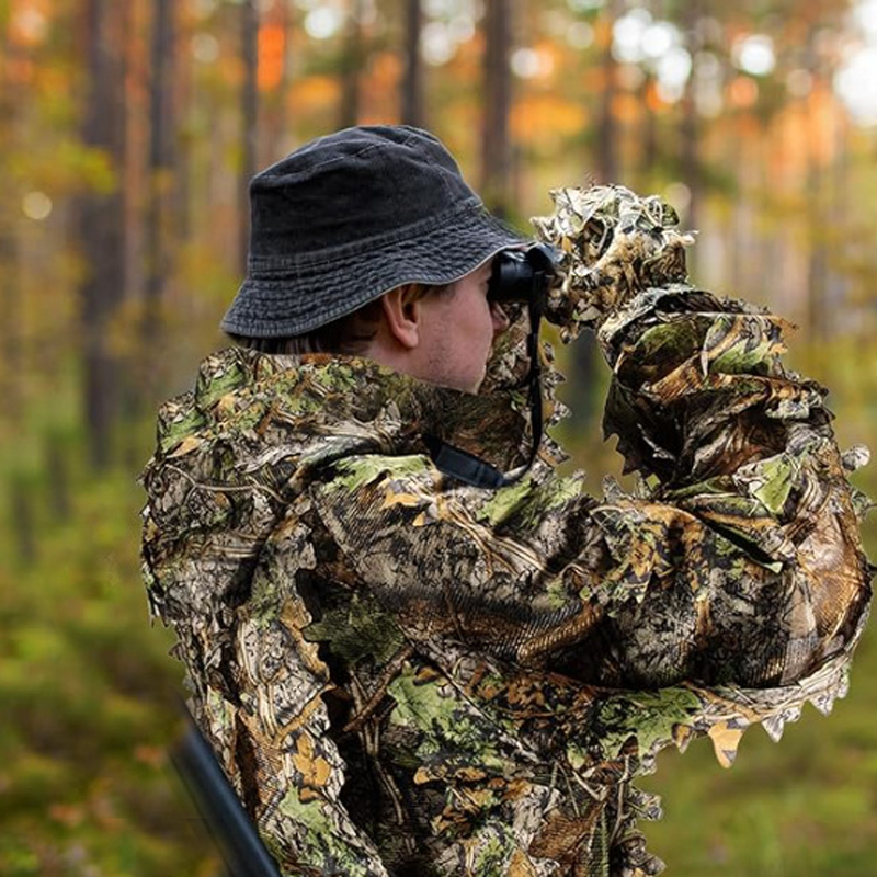Hunting Suit Jungle Leaves Lig – обзор и цена Outdoor Hunting Photography