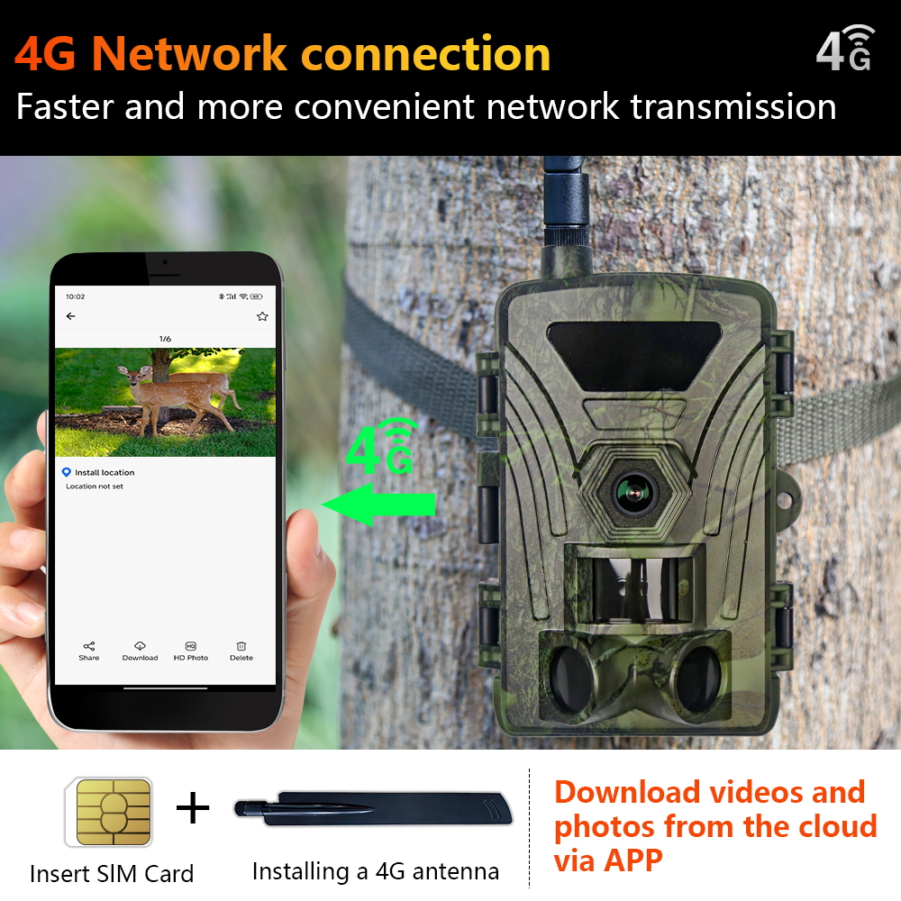 PR802LTE 4G Hunting Trail Came – обзор и цена Outdoor Hunting Camera Wireless