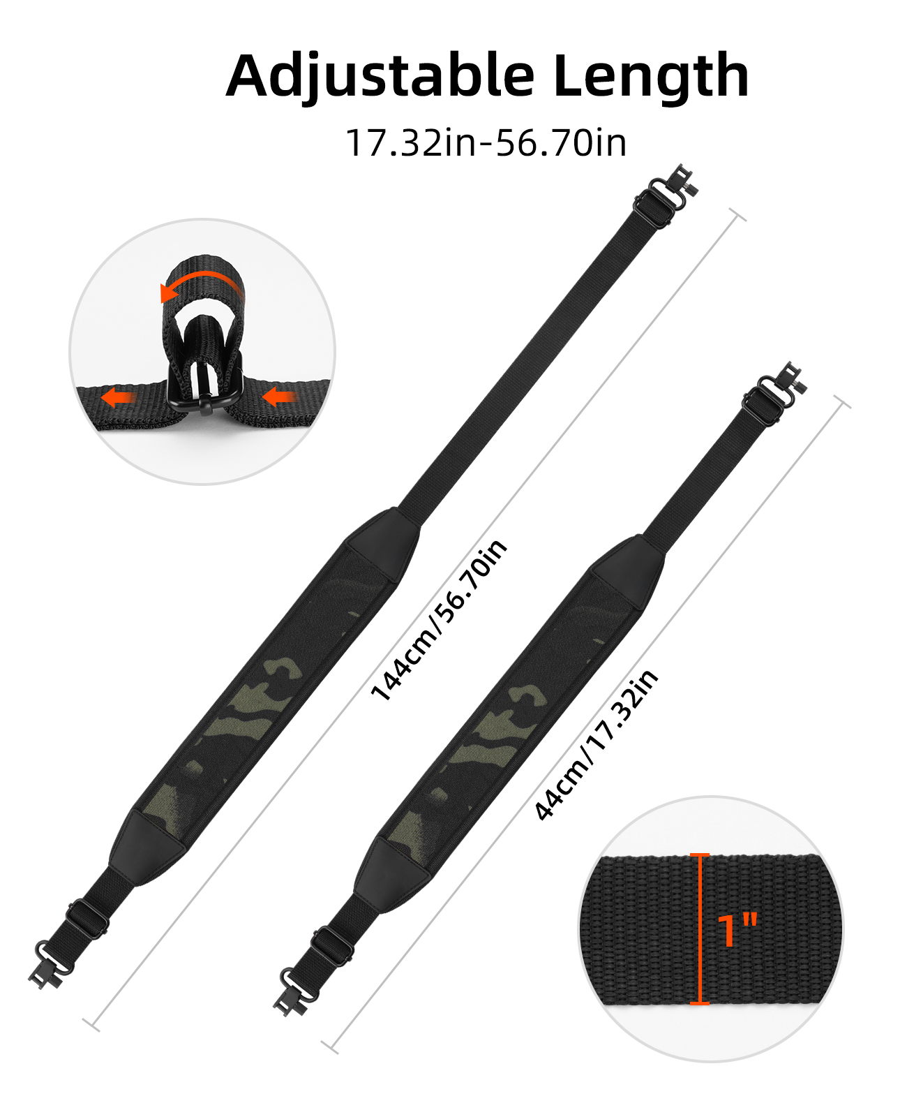 Two Point Rifle Sling with Wid – обзор и цена Outdoor Hunting Rifle