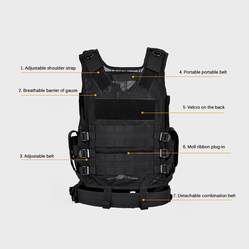 Adjustable Molle Tactical Vest – обзор и цена Hunting Outdoor Jacket