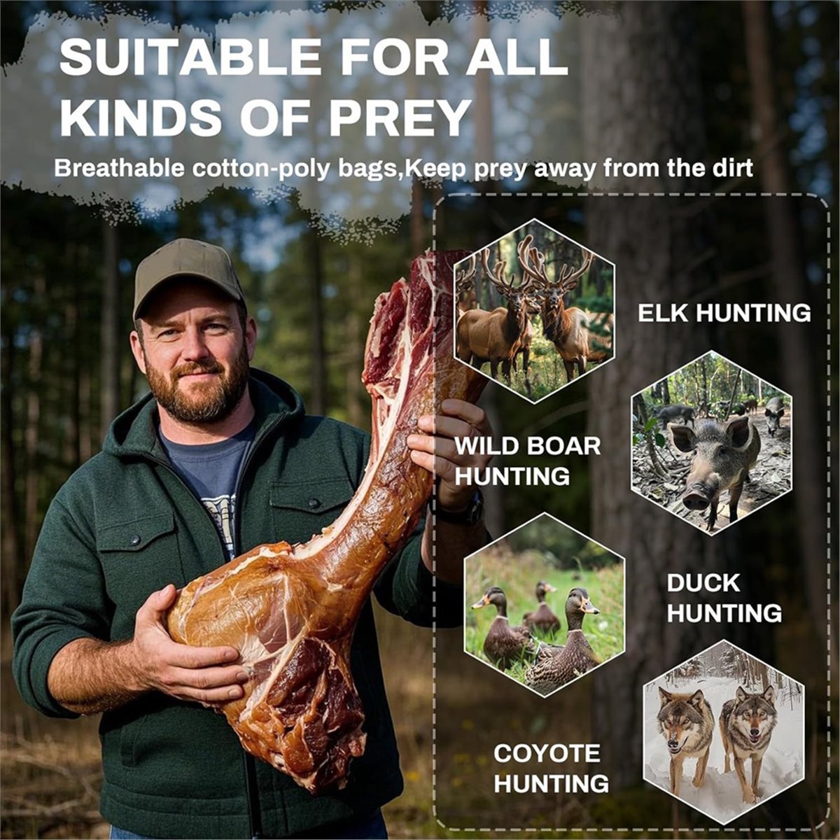 Game Bags Hunting Meat Bags, 5 – обзор и цена Game Bag Meat Hunting