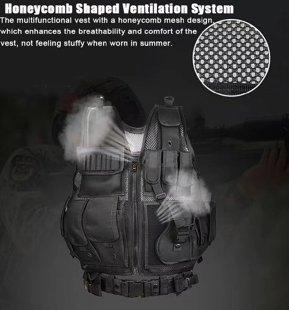 Adjustable Molle Tactical Vest – обзор и цена Hunting Outdoor Jacket