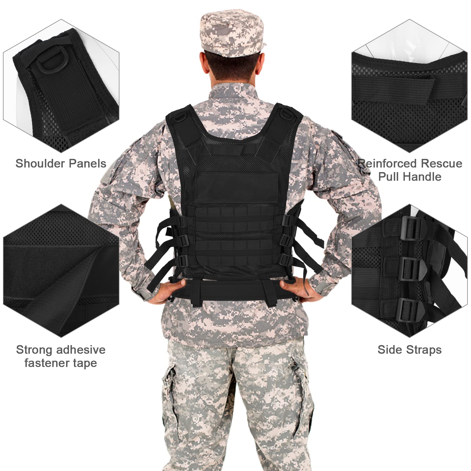 Adjustable Molle Tactical Vest – обзор и цена Hunting Outdoor Jacket