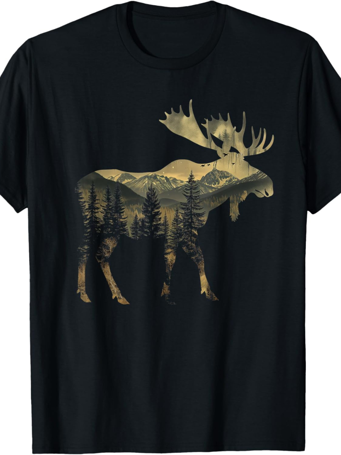 Moose Mountain Forest T-Shirt  – обзор и цена Hunting And Camping In Forest