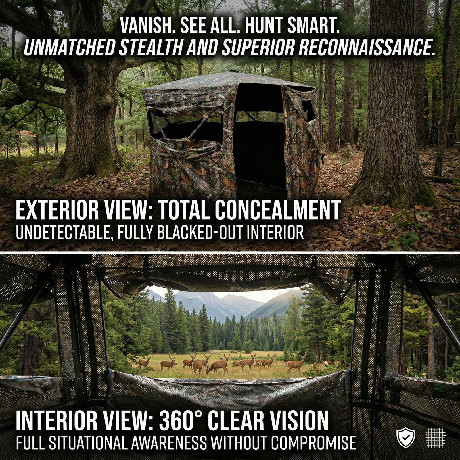 Camouflage Pop-Up Hunting Blin – обзор и цена Hunting & Outdoor As