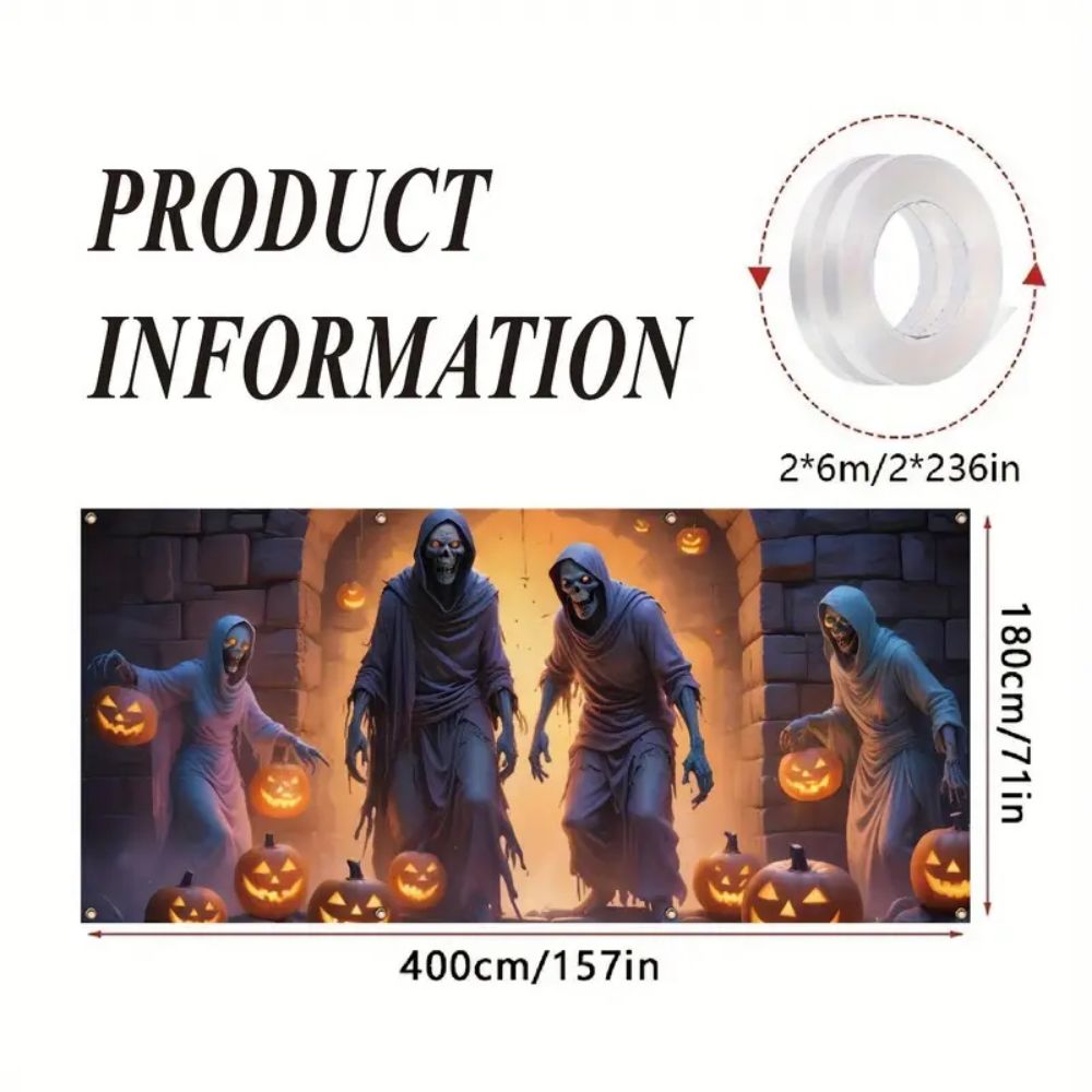 VIKAMA Halloween Garage Banner – обзор и цена Hunting Outdoor Background
