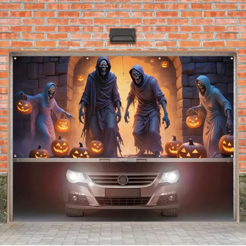 VIKAMA Halloween Garage Banner – обзор и цена Hunting Outdoor Background