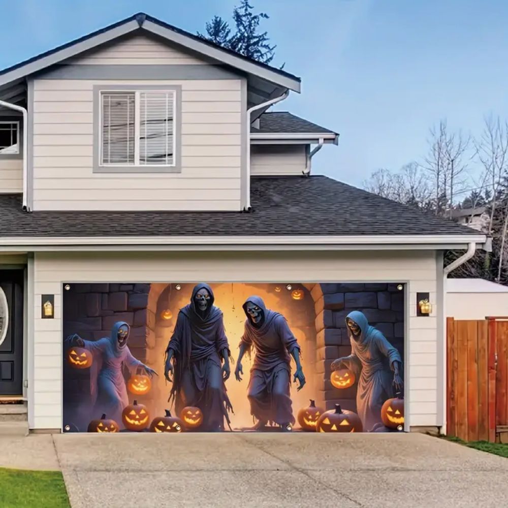 VIKAMA Halloween Garage Banner – обзор и цена Hunting Outdoor Background