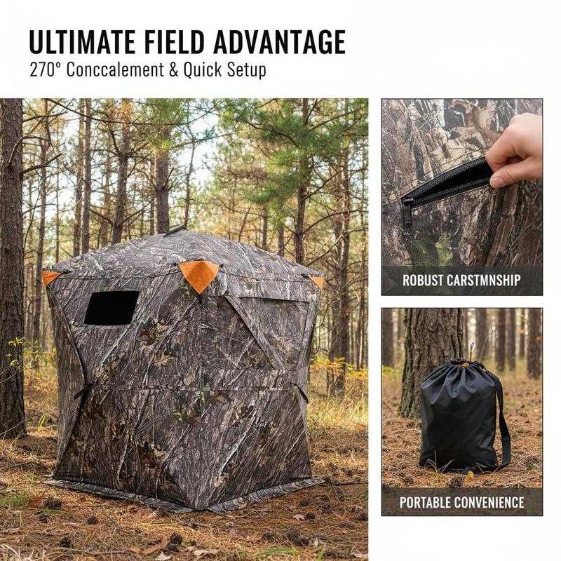 Ground Hunting Tent 60x60x66 I – обзор и цена Hunting & Outdoor As