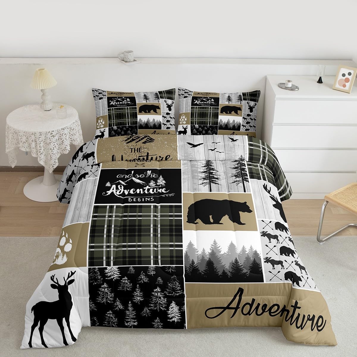 Farmhouse Country Bear Moose D – обзор и цена Hunting And Camping In Forest