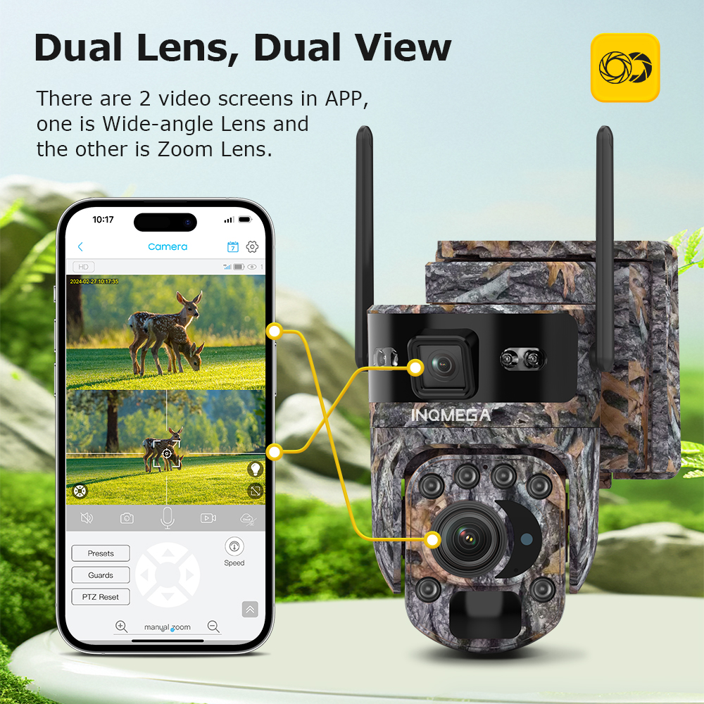INQMEGA  6K 12MP 4G Solar Hunt – обзор и цена Outdoor Hunting Camera Wireless