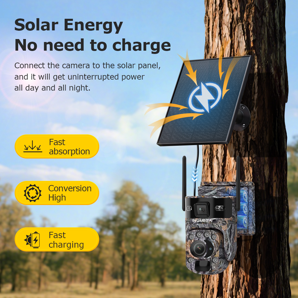 INQMEGA  6K 12MP 4G Solar Hunt – обзор и цена Outdoor Hunting Camera Wireless